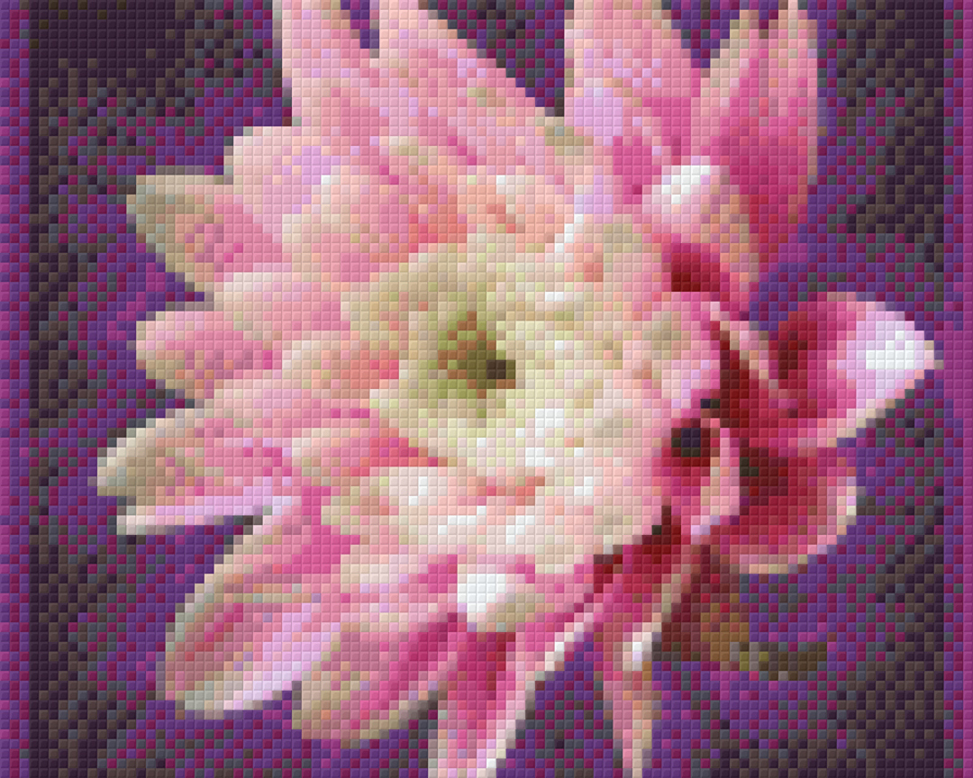 Pink Dahlia Four [4] Baseplate PixelHobby Mini-mosaic Art Kit image 0